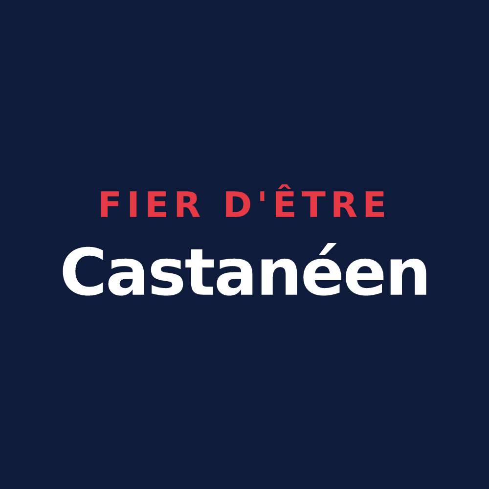 T-shirt « Fier d'être Castanéen » — design pour Chitenay
