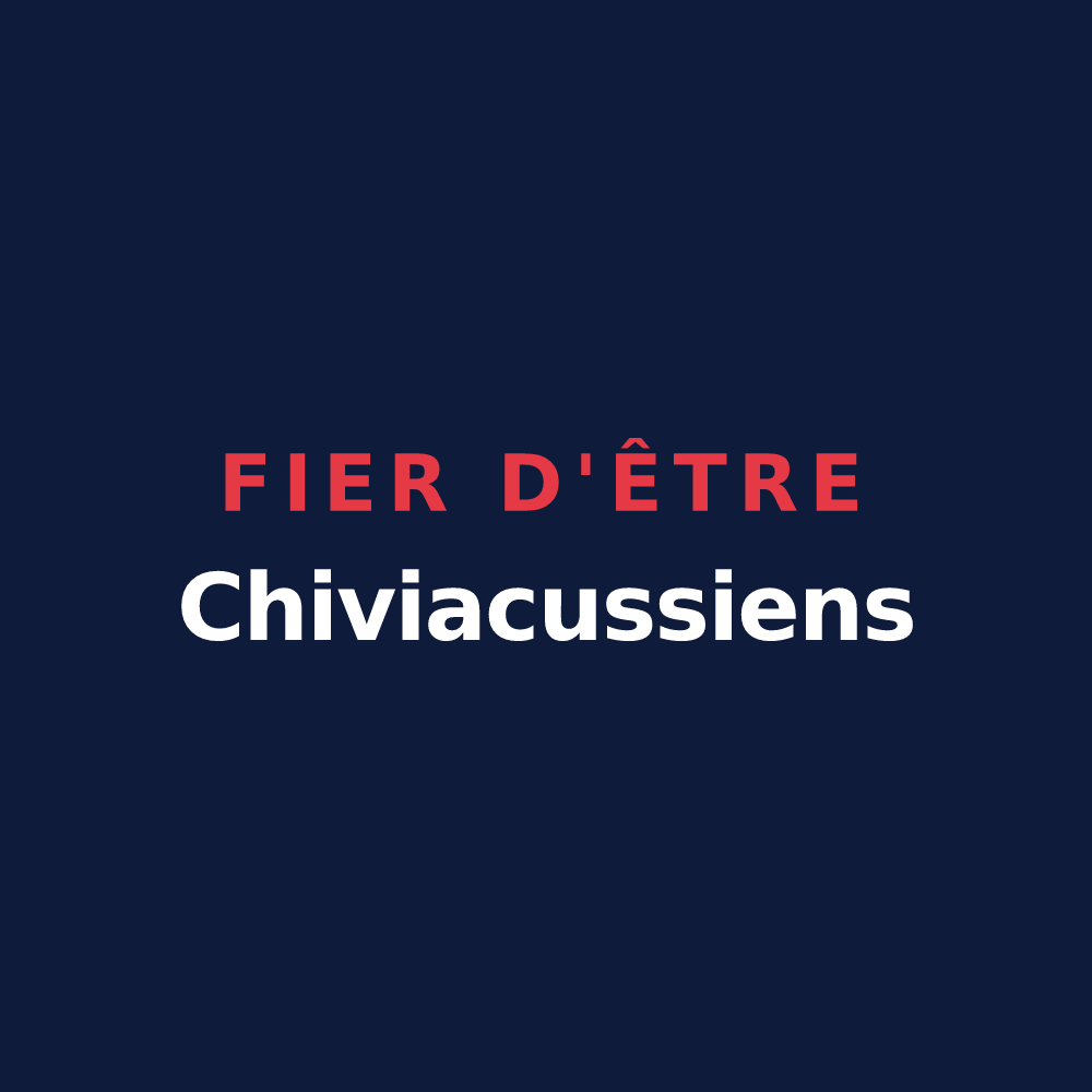 T-shirt « Fier d'être Chiviacussiens » — design pour Chivy-lès-Étouvelles