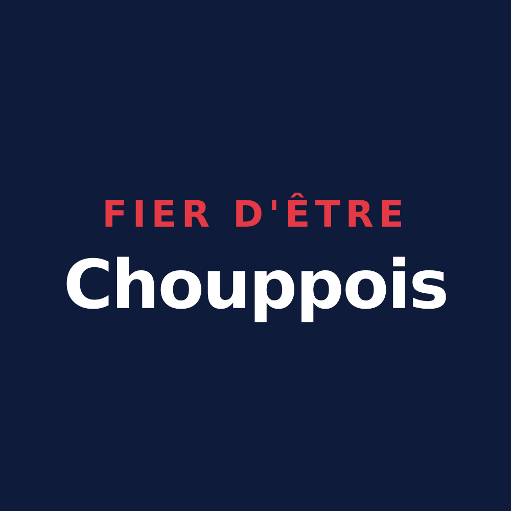 T-shirt « Fier d'être Chouppois » — design pour Chouppes