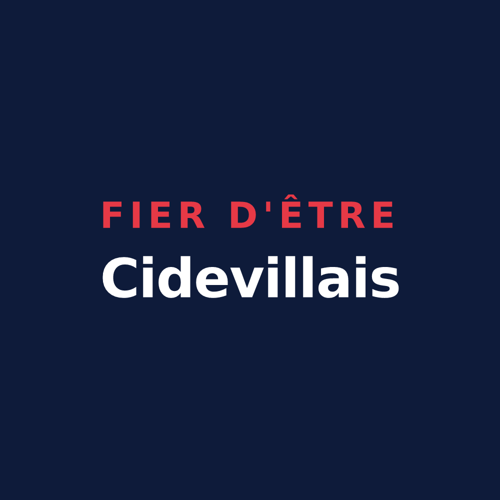 T-shirt « Fier d'être Cidevillais » — design pour Cideville