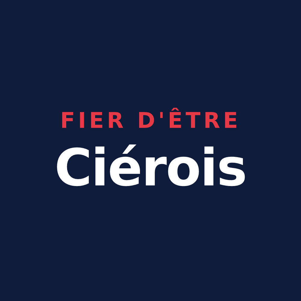 T-shirt « Fier d'être Ciérois » — design pour Cier-de-Rivière