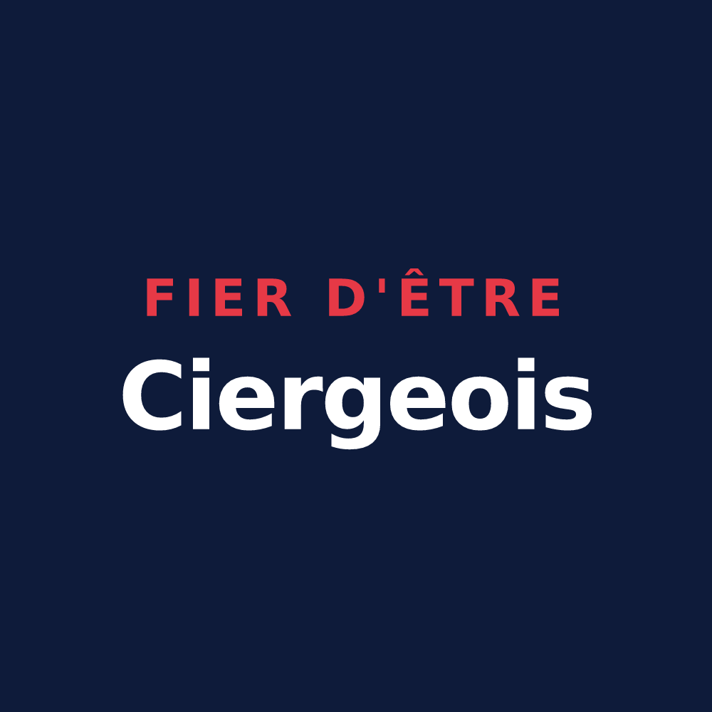 T-shirt « Fier d'être Ciergeois » — design pour Cierges