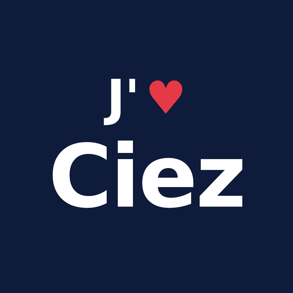 T-shirt personnalisé Ciez — design J'aime Ciez