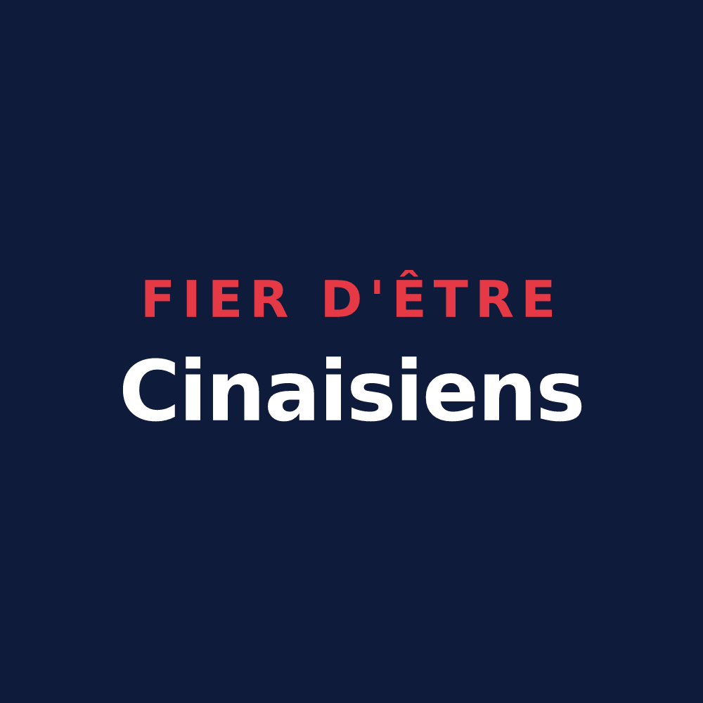 T-shirt « Fier d'être Cinaisiens » — design pour Cinais