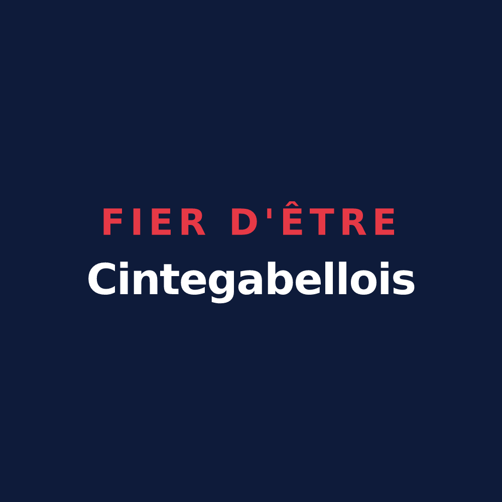 T-shirt « Fier d'être Cintegabellois » — design pour Cintegabelle