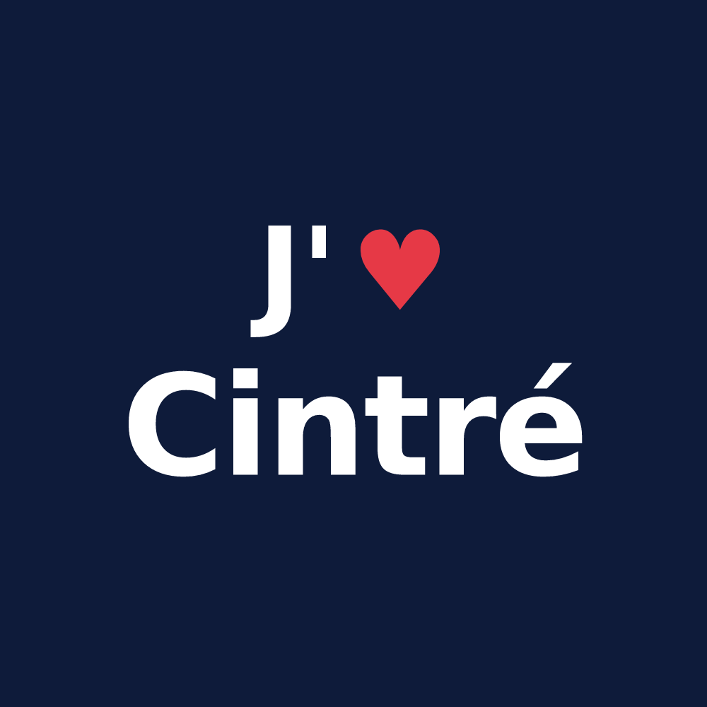 T-shirt personnalisé Cintré — design J'aime Cintré