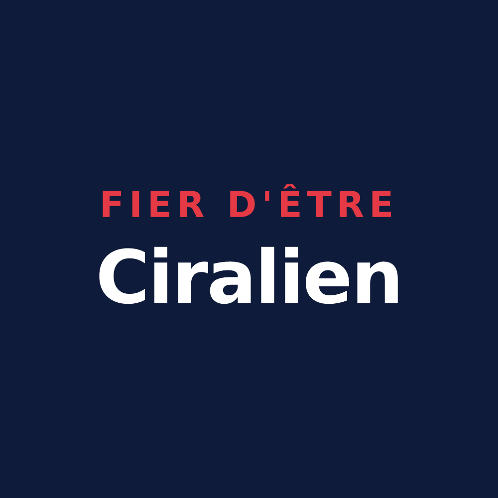 T-shirt « Fier d'être Ciralien » — design pour Ciral