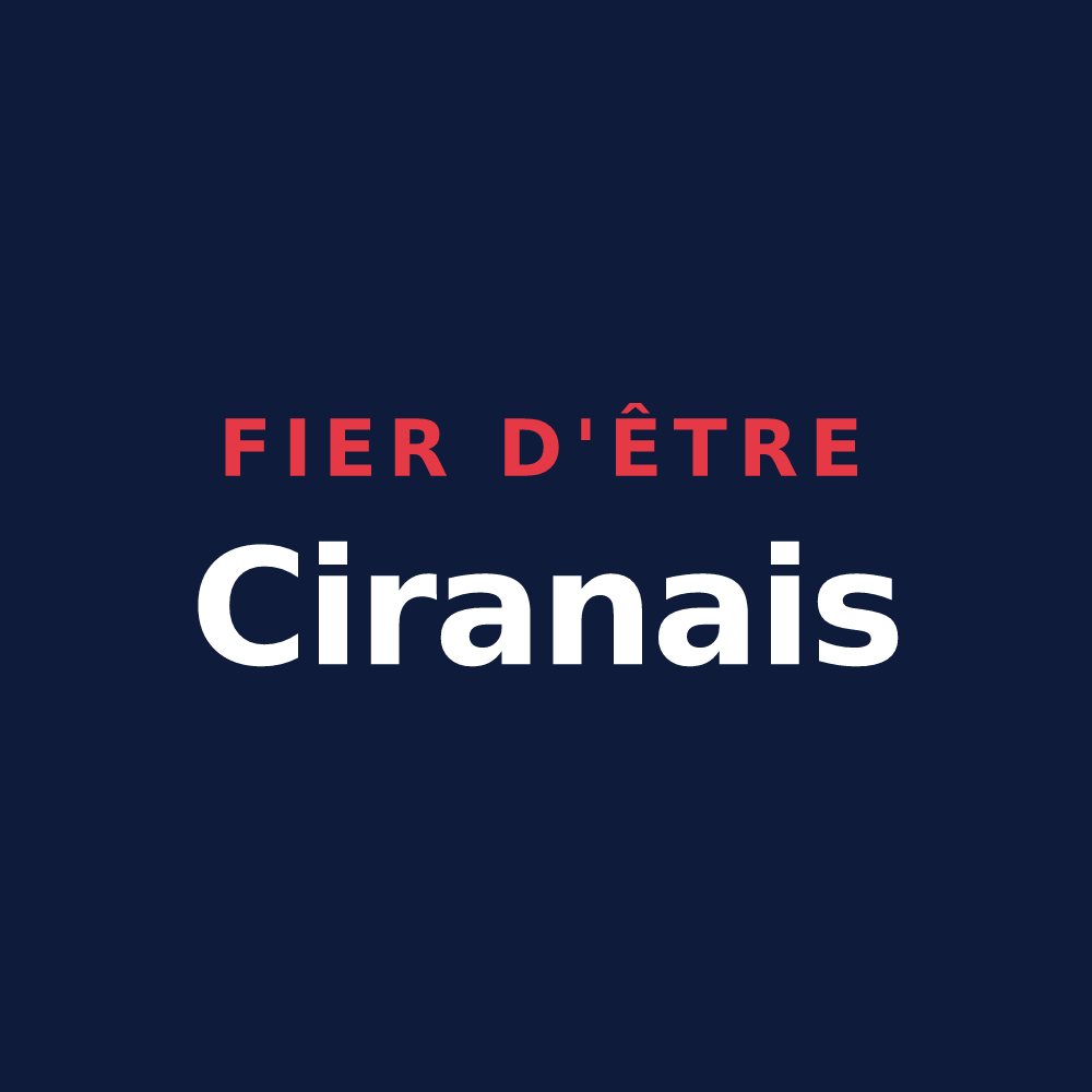 T-shirt « Fier d'être Ciranais » — design pour Ciran
