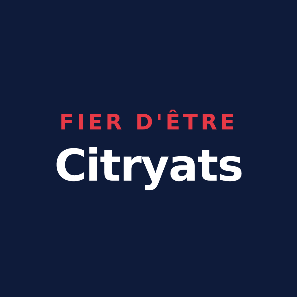 T-shirt « Fier d'être Citryats » — design pour Citry