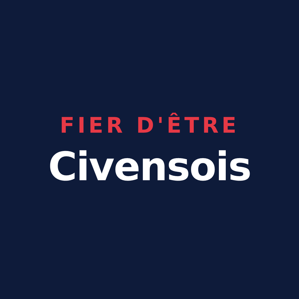 T-shirt « Fier d'être Civensois » — design pour Civens