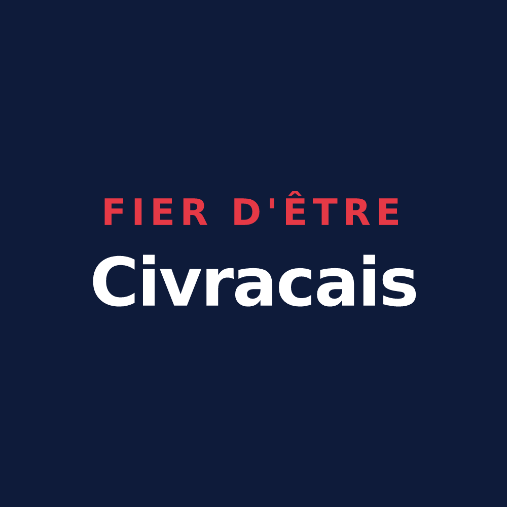 T-shirt « Fier d'être Civracais » — design pour Civrac-en-Médoc