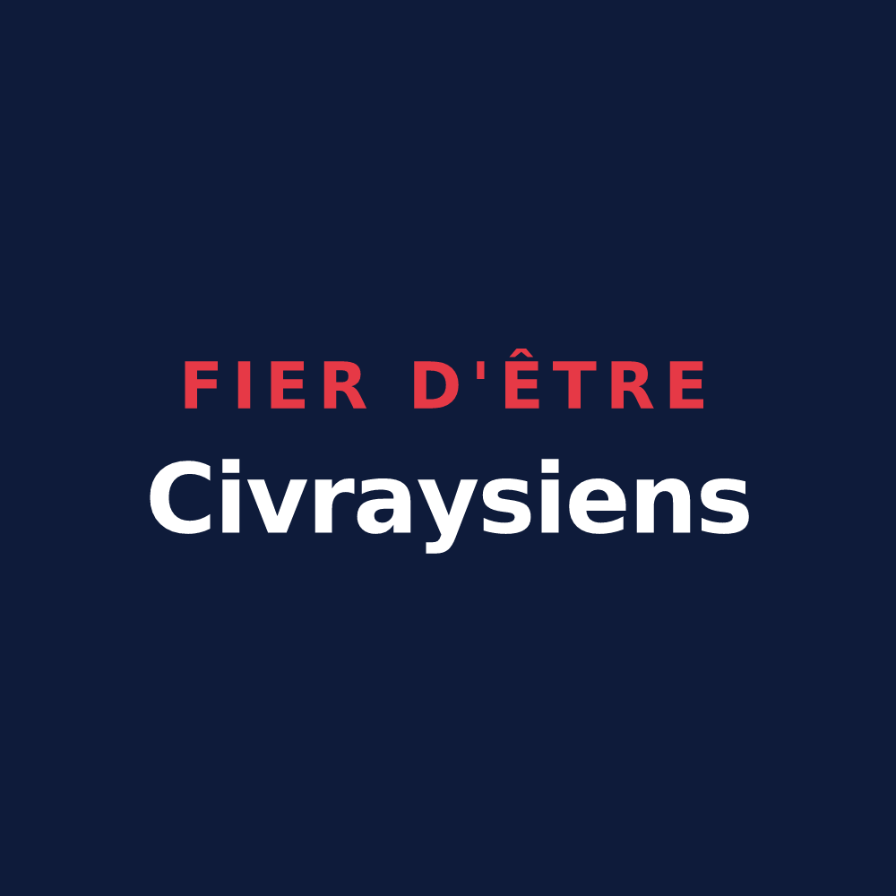 T-shirt « Fier d'être Civraysiens » — design pour Civray-sur-Esves