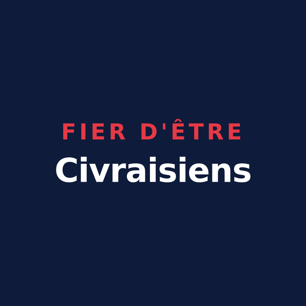 T-shirt « Fier d'être Civraisiens » — design pour Civray