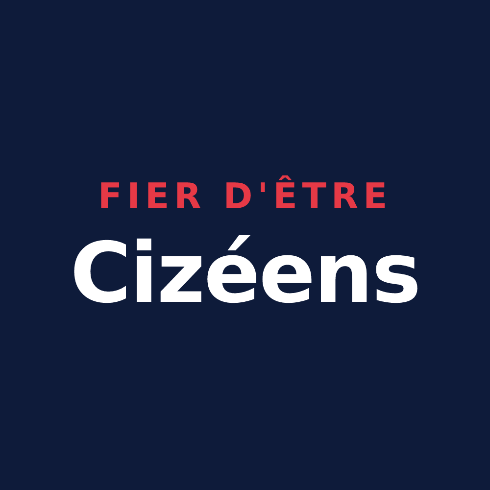 T-shirt « Fier d'être Cizéens » — design pour Cizay-la-Madeleine