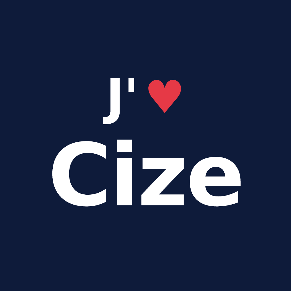 T-shirt personnalisé Cize — design J'aime Cize