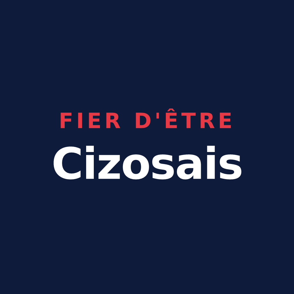 T-shirt « Fier d'être Cizosais » — design pour Cizos