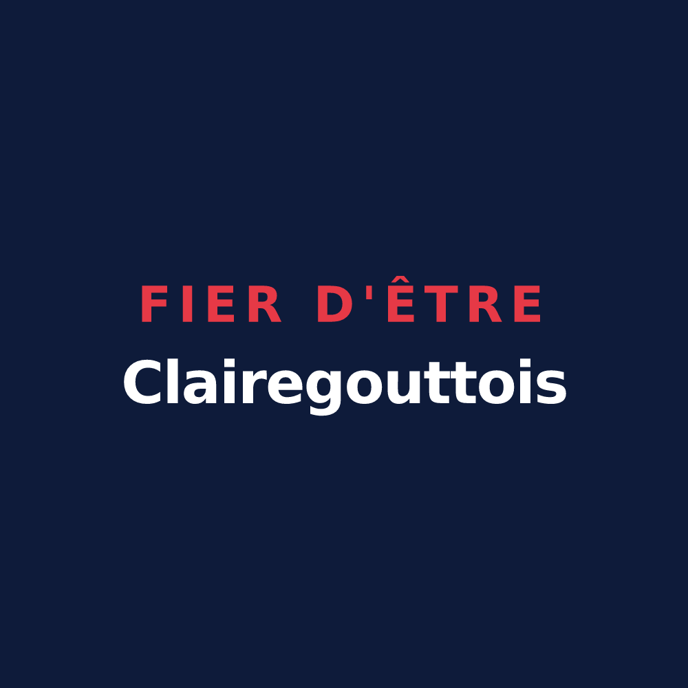 T-shirt « Fier d'être Clairegouttois » — design pour Clairegoutte