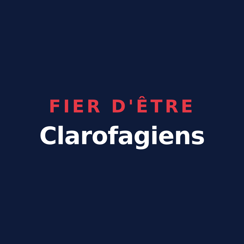 T-shirt « Fier d'être Clarofagiens » — design pour Clairfayts
