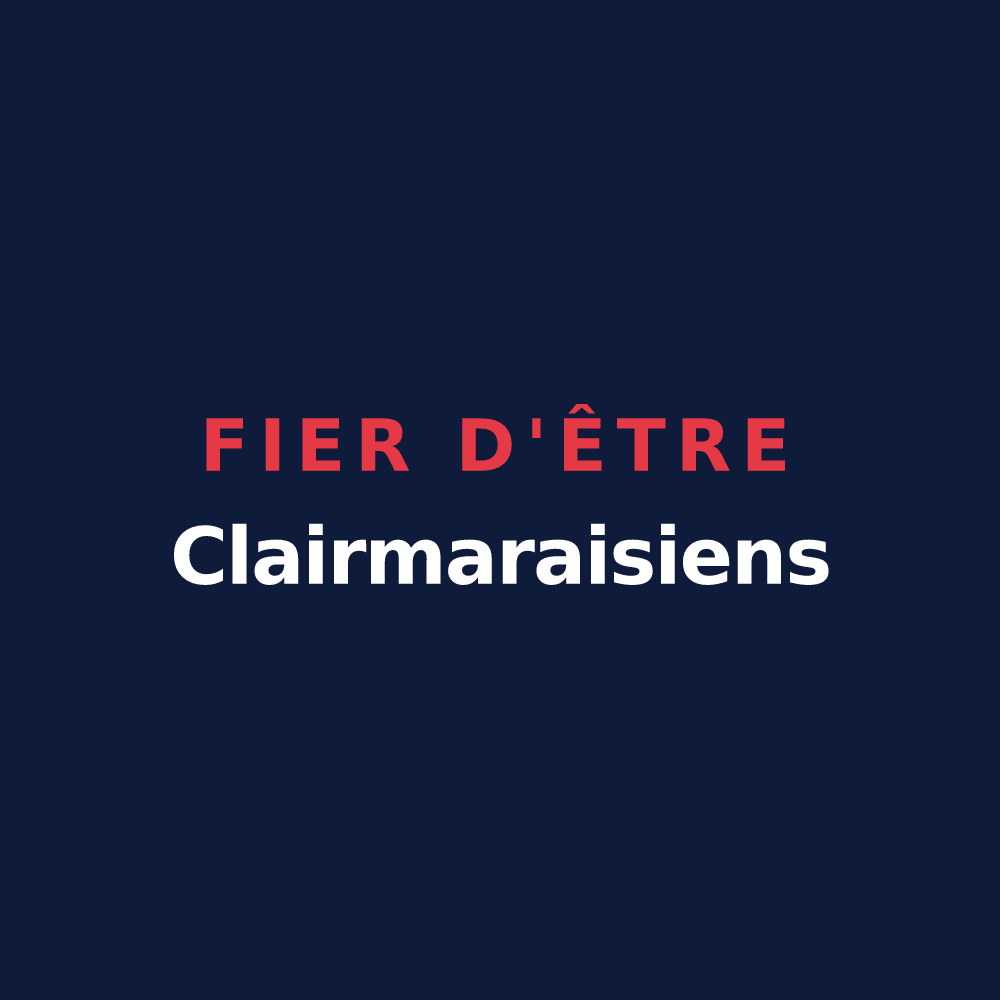 T-shirt « Fier d'être Clairmaraisiens » — design pour Clairmarais