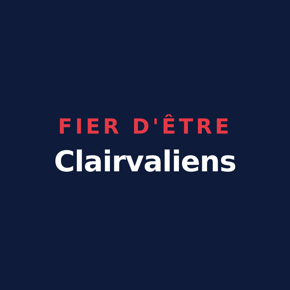 T-shirt « Fier d'être Clairvaliens » — design pour Clairvaux-les-Lacs