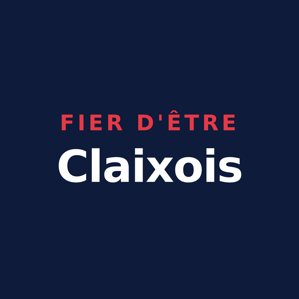 T-shirt « Fier d'être Claixois » — design pour Claix