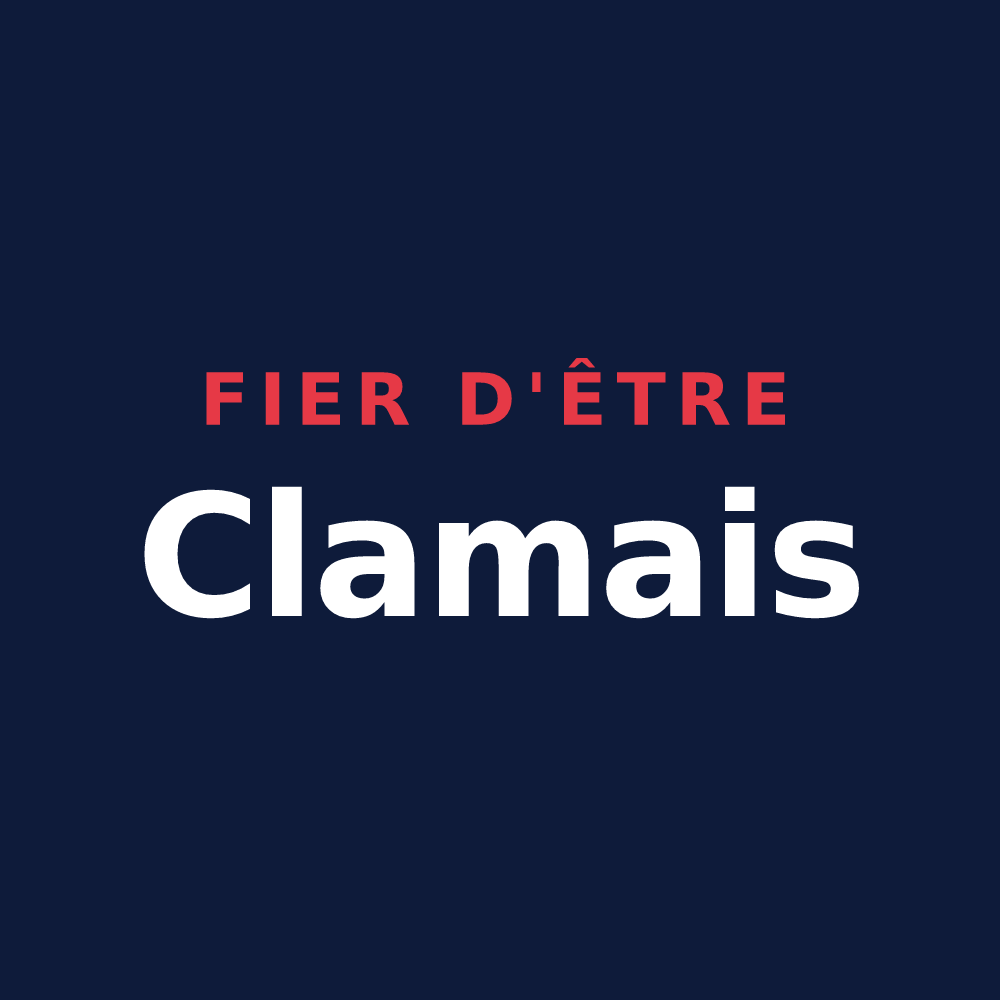 T-shirt « Fier d'être Clamais » — design pour Clam