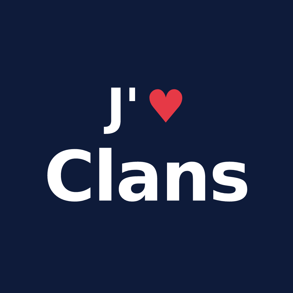 T-shirt personnalisé Clans — design J'aime Clans