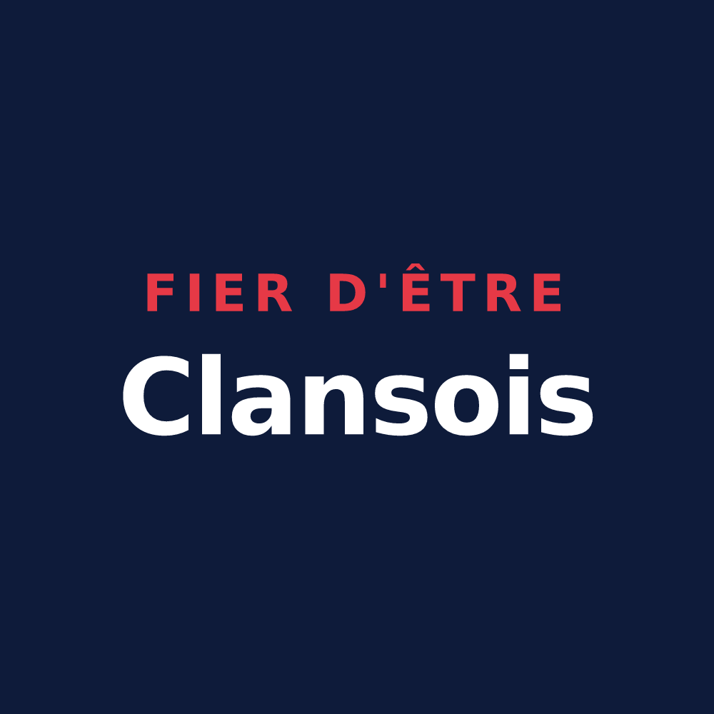 T-shirt « Fier d'être Clansois » — design pour Clans