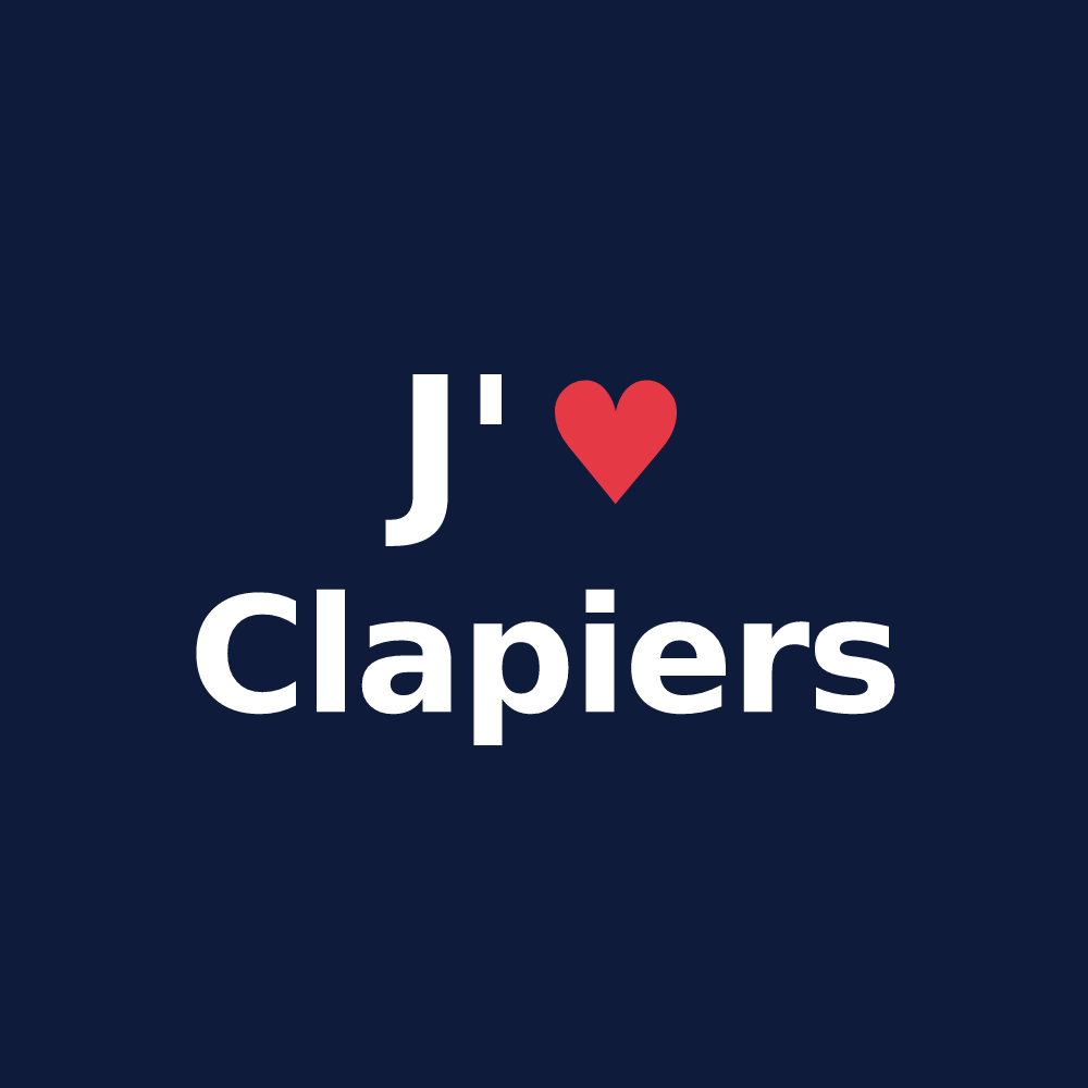T-shirt personnalisé Clapiers — design J'aime Clapiers