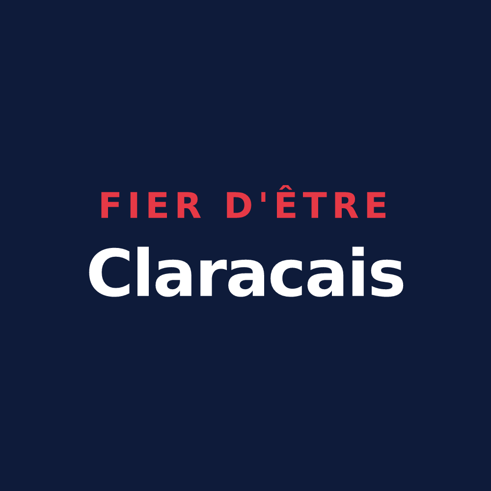 T-shirt « Fier d'être Claracais » — design pour Clarac