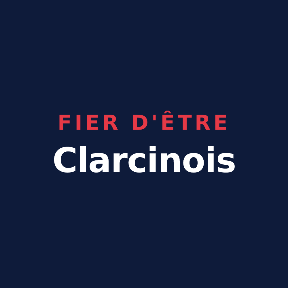 T-shirt « Fier d'être Clarcinois » — design pour Clarafond-Arcine