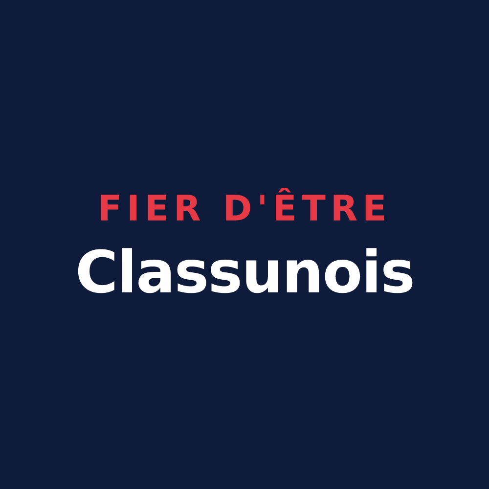 T-shirt « Fier d'être Classunois » — design pour Classun
