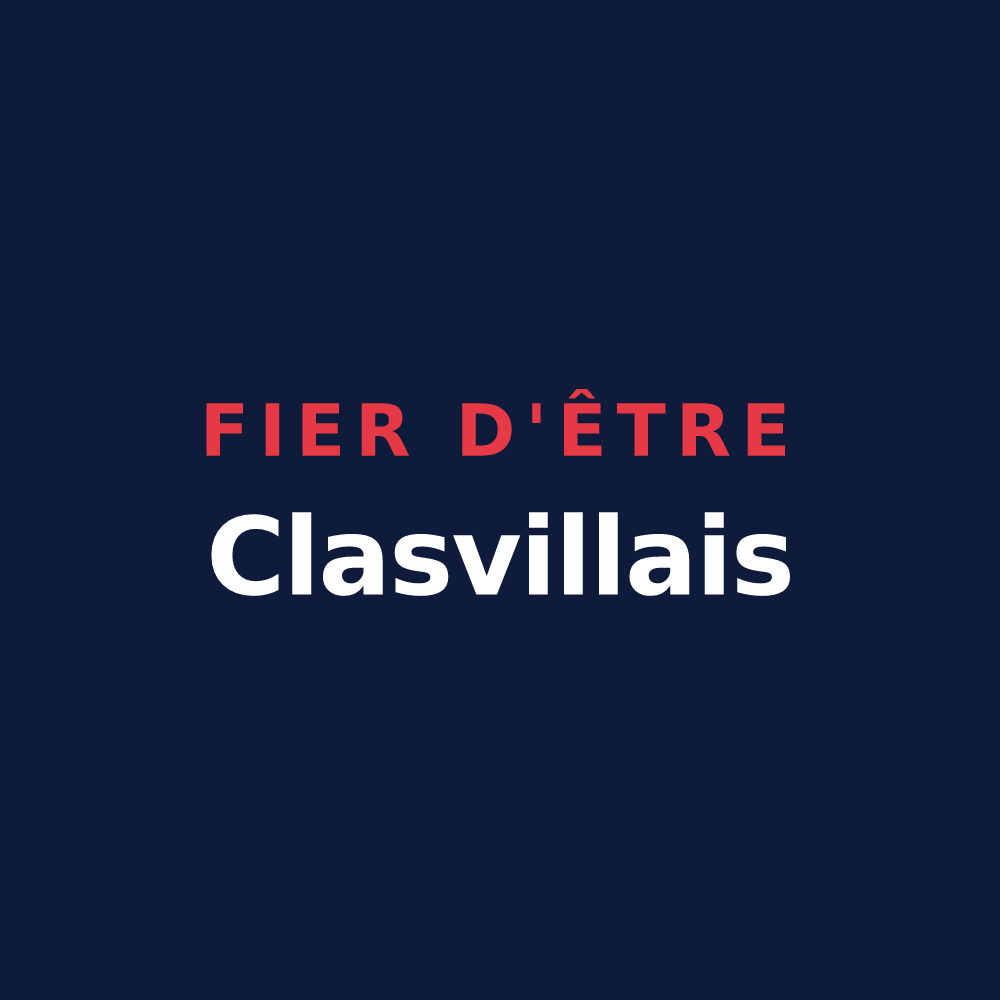 T-shirt « Fier d'être Clasvillais » — design pour Clasville