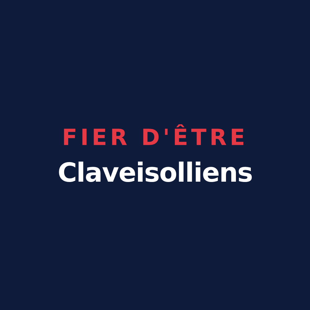 T-shirt « Fier d'être Claveisolliens » — design pour Claveisolles