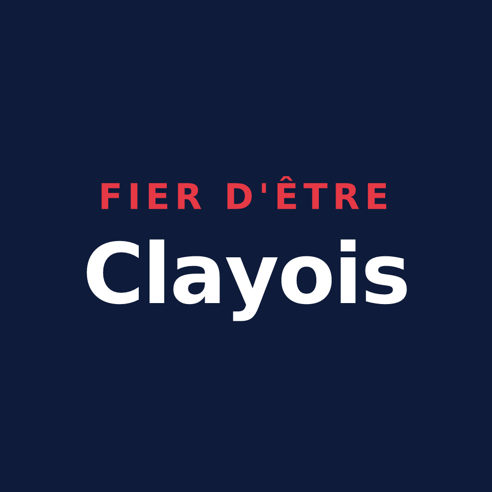 T-shirt « Fier d'être Clayois » — design pour Claye-Souilly
