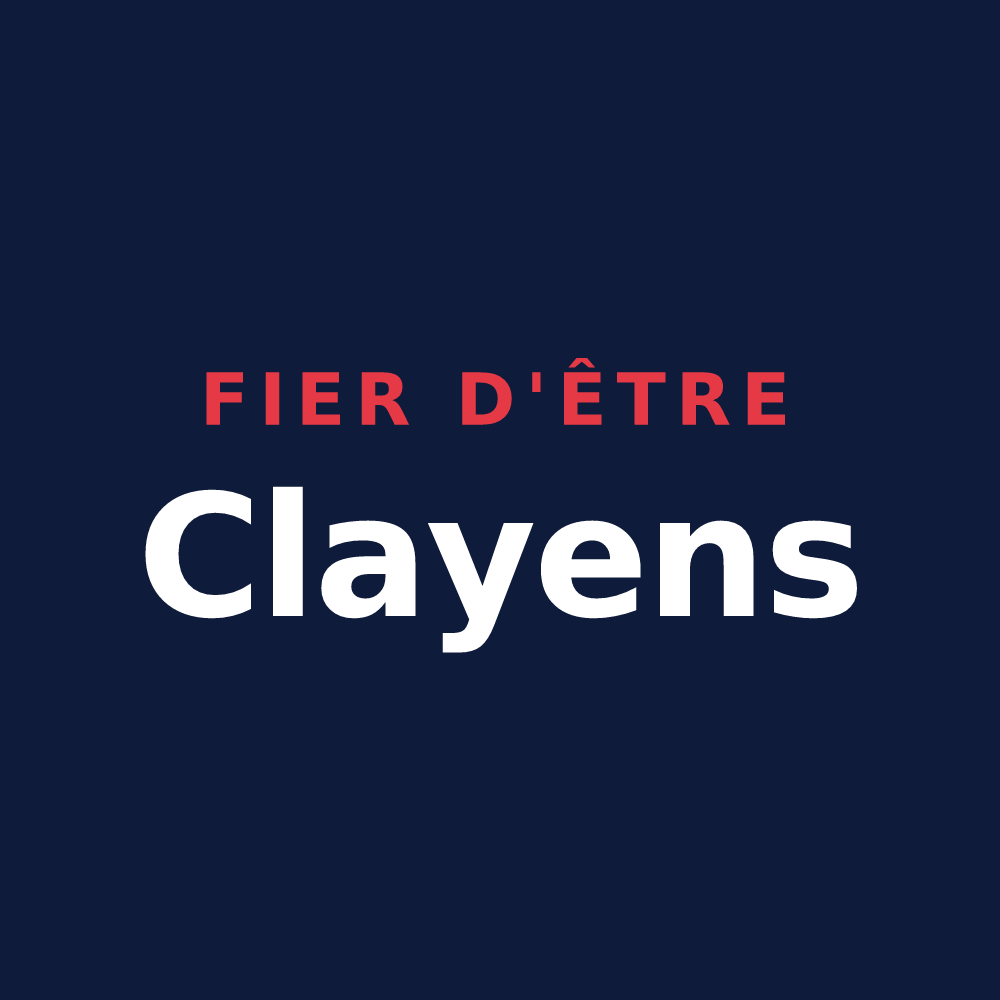 T-shirt « Fier d'être Clayens » — design pour Clayes