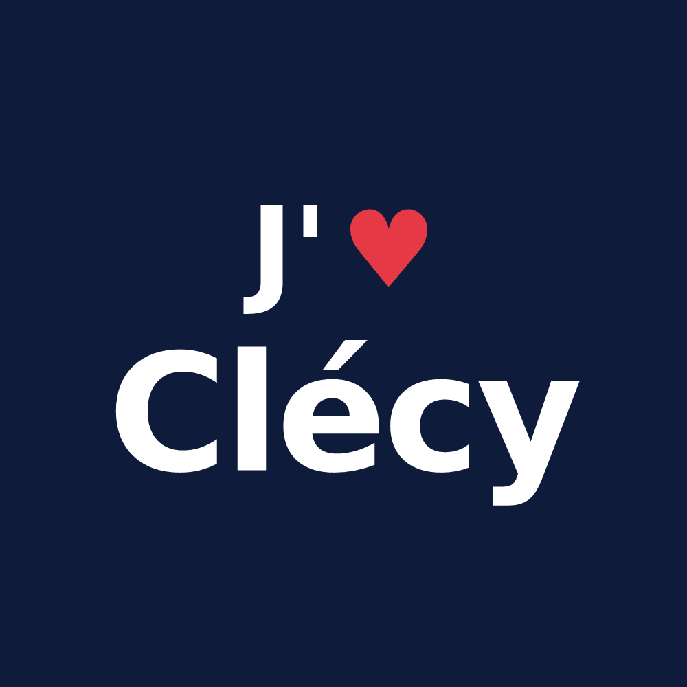 T-shirt personnalisé Clécy — design J'aime Clécy