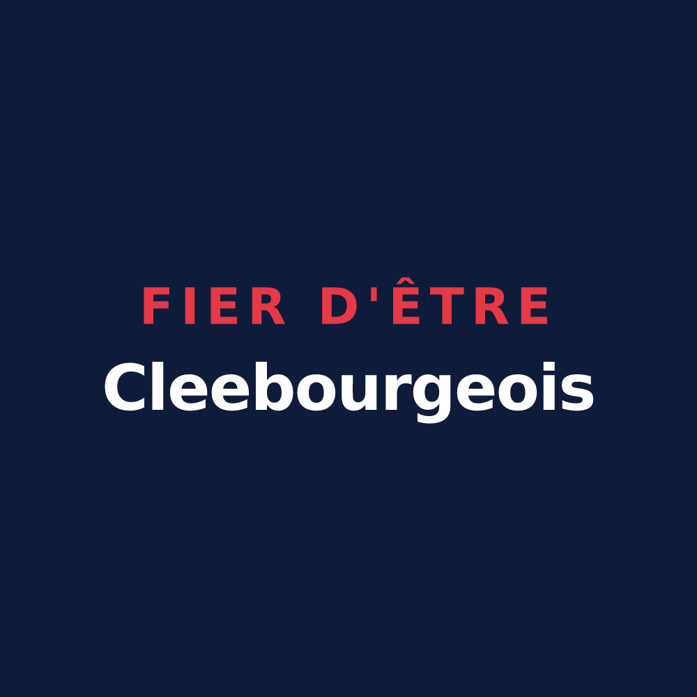 T-shirt « Fier d'être Cleebourgeois » — design pour Cleebourg