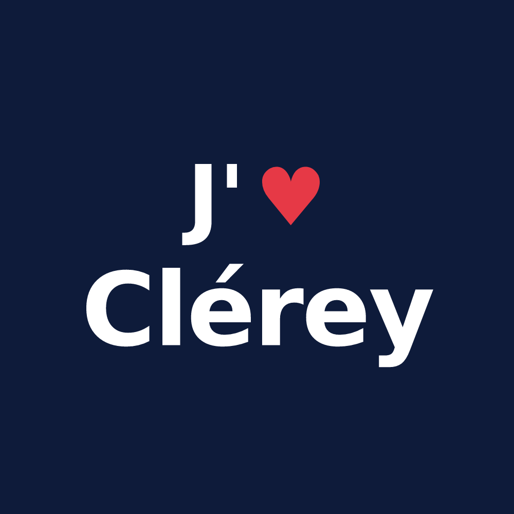 T-shirt personnalisé Clérey — design J'aime Clérey