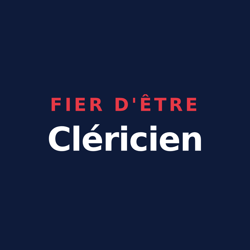 T-shirt « Fier d'être Cléricien » — design pour Clérey