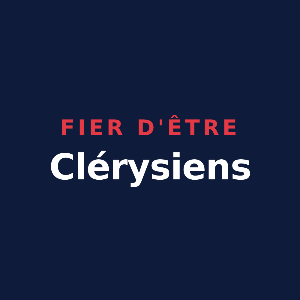 T-shirt « Fier d'être Clérysiens » — design pour Cléry-en-Vexin