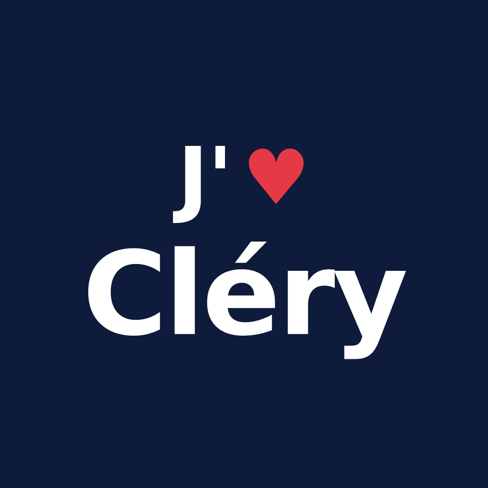 T-shirt personnalisé Cléry — design J'aime Cléry