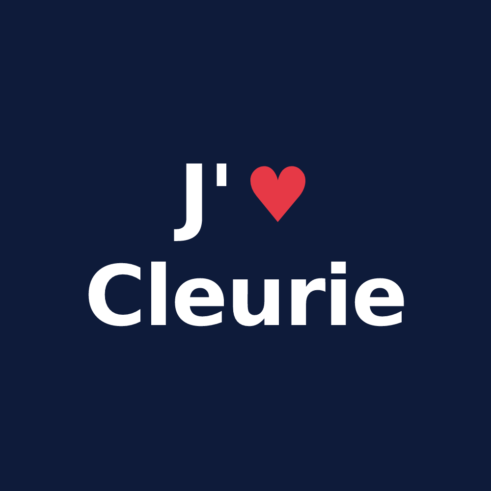 T-shirt personnalisé Cleurie — design J'aime Cleurie