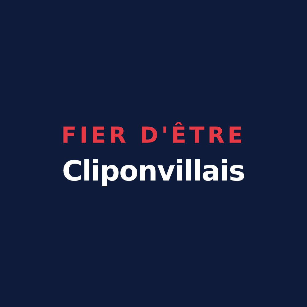 T-shirt « Fier d'être Cliponvillais » — design pour Cliponville