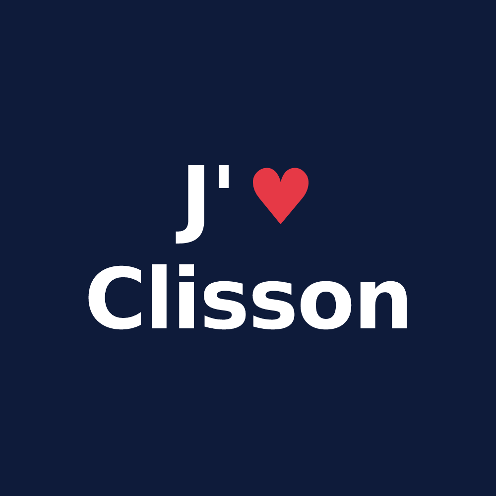 T-shirt personnalisé Clisson — design J'aime Clisson