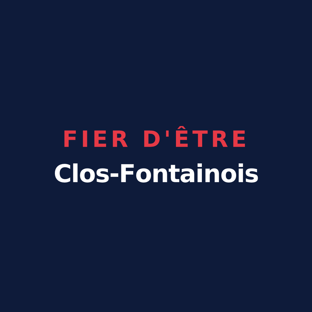 T-shirt « Fier d'être Clos-Fontainois » — design pour Clos-Fontaine