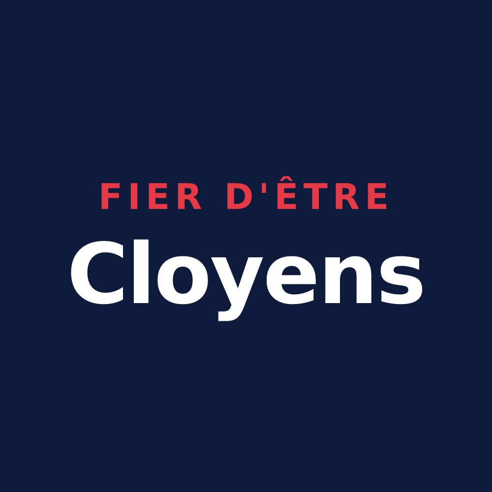 T-shirt « Fier d'être Cloyens » — design pour Cloyes-sur-Marne