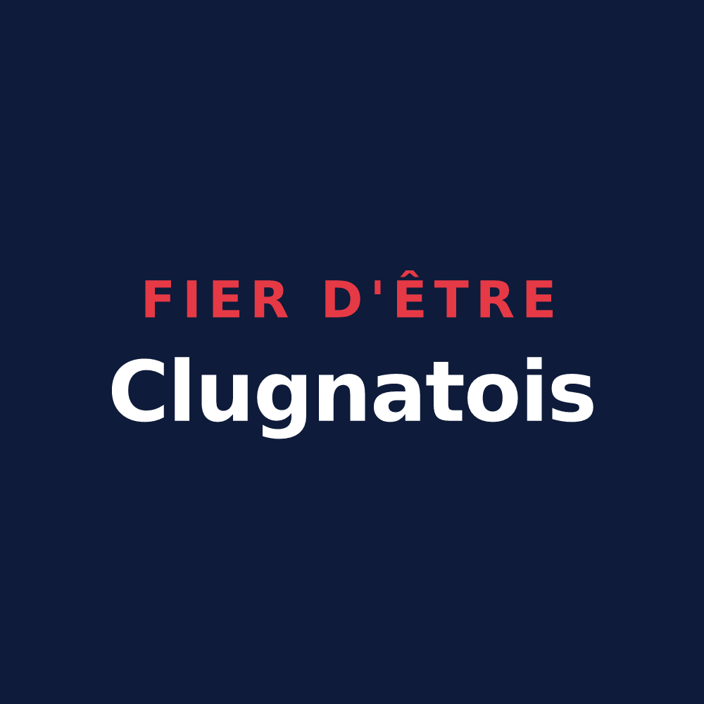 T-shirt « Fier d'être Clugnatois » — design pour Clugnat