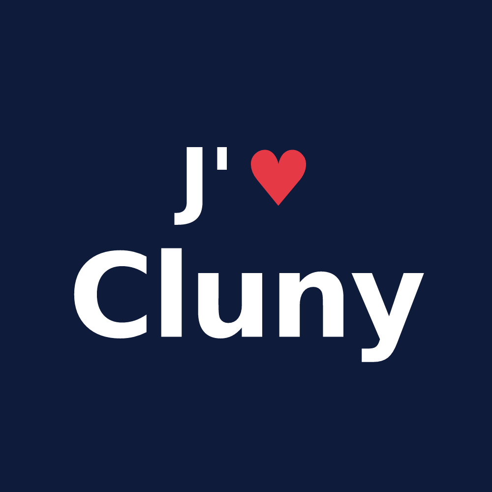 T-shirt personnalisé Cluny — design J'aime Cluny
