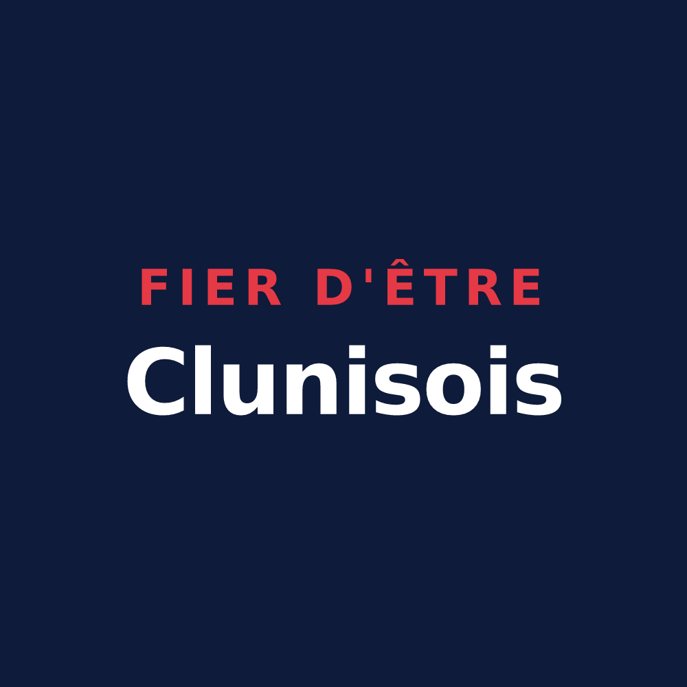 T-shirt « Fier d'être Clunisois » — design pour Cluny